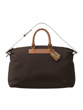 Vintage Dooney and Bourke Juliette Nylon and Leather Tote Brown